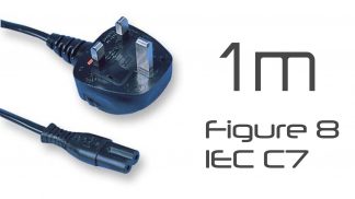 Figure 8 (IEC C7) Power Lead 1m