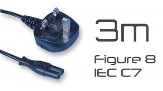 Figure 8 (IEC C7) Power Lead 3m